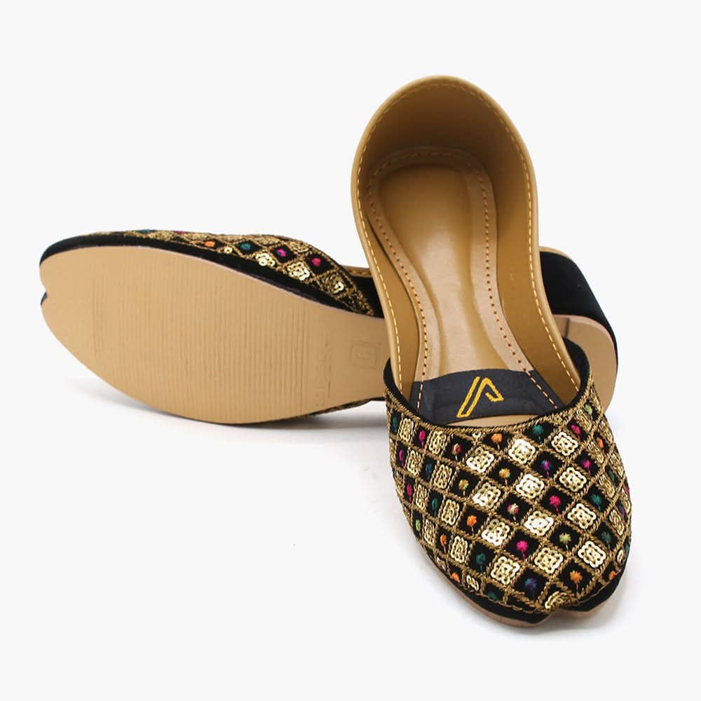 Women's Khussa - Black, Women Khussa, Chase Value, Chase Value