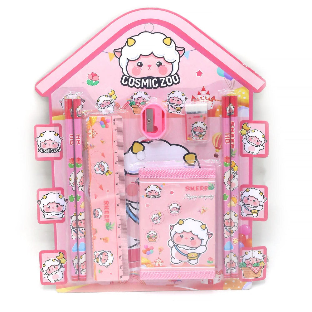 Stationery Set - Pink, Pencil Boxes & Stationery Sets, Chase Value, Chase Value