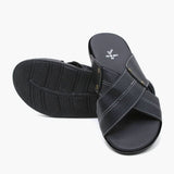 Men's Slipper - Black, Men's Slippers, Chase Value, Chase Value