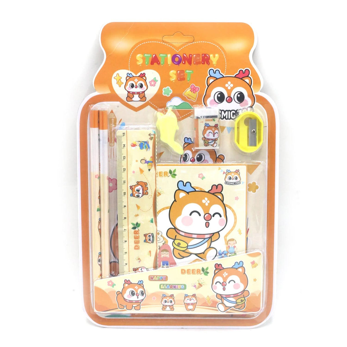 Stationery Set - Orange, Pencil Boxes & Stationery Sets, Chase Value, Chase Value
