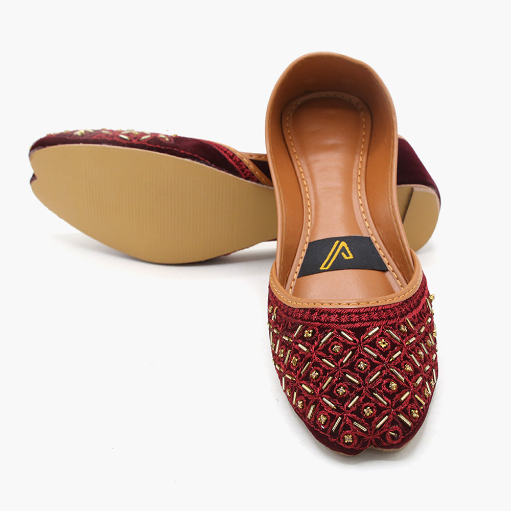 Women's Khussa - Maroon, Women Khussa, Chase Value, Chase Value
