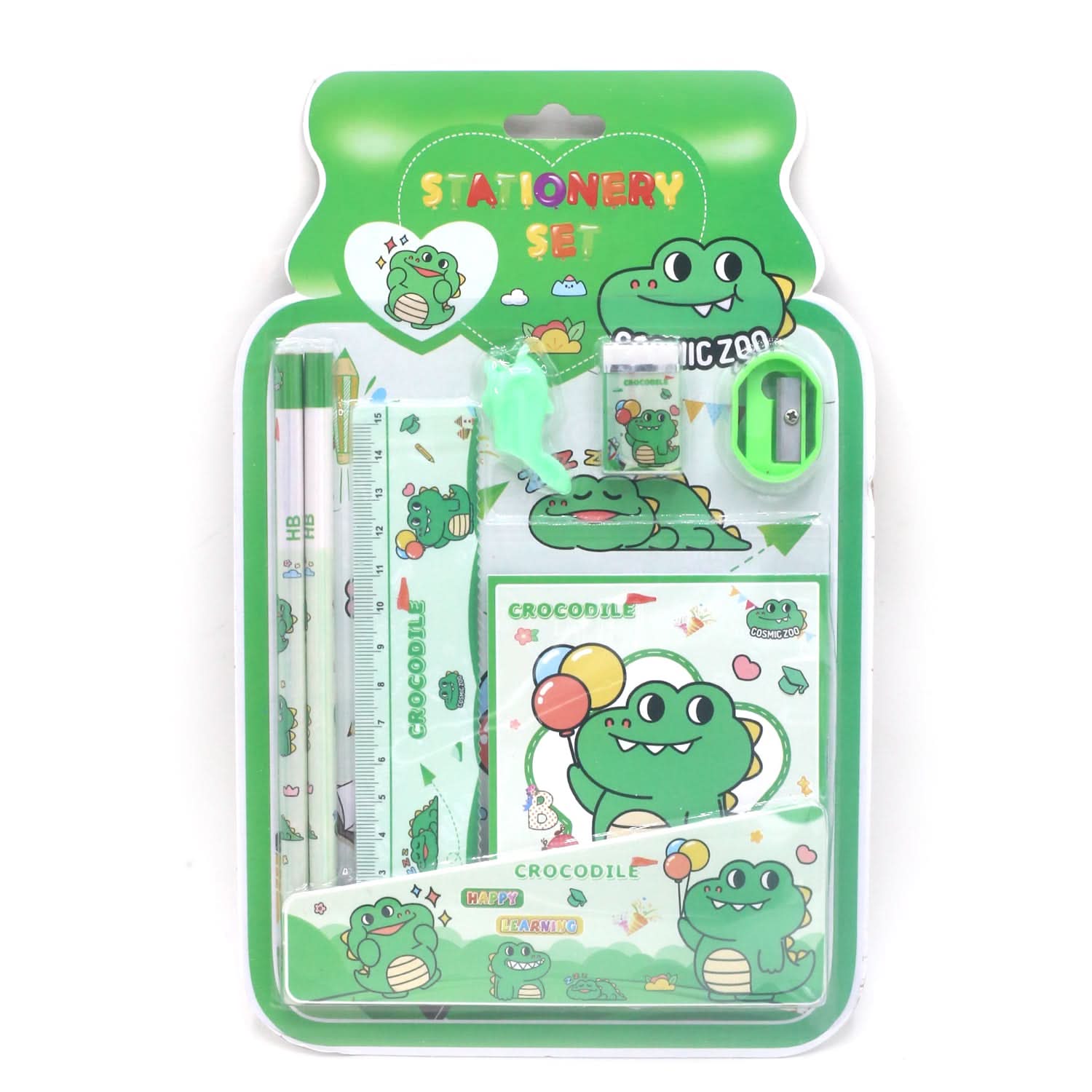Stationery Set - Green, Pencil Boxes & Stationery Sets, Chase Value, Chase Value