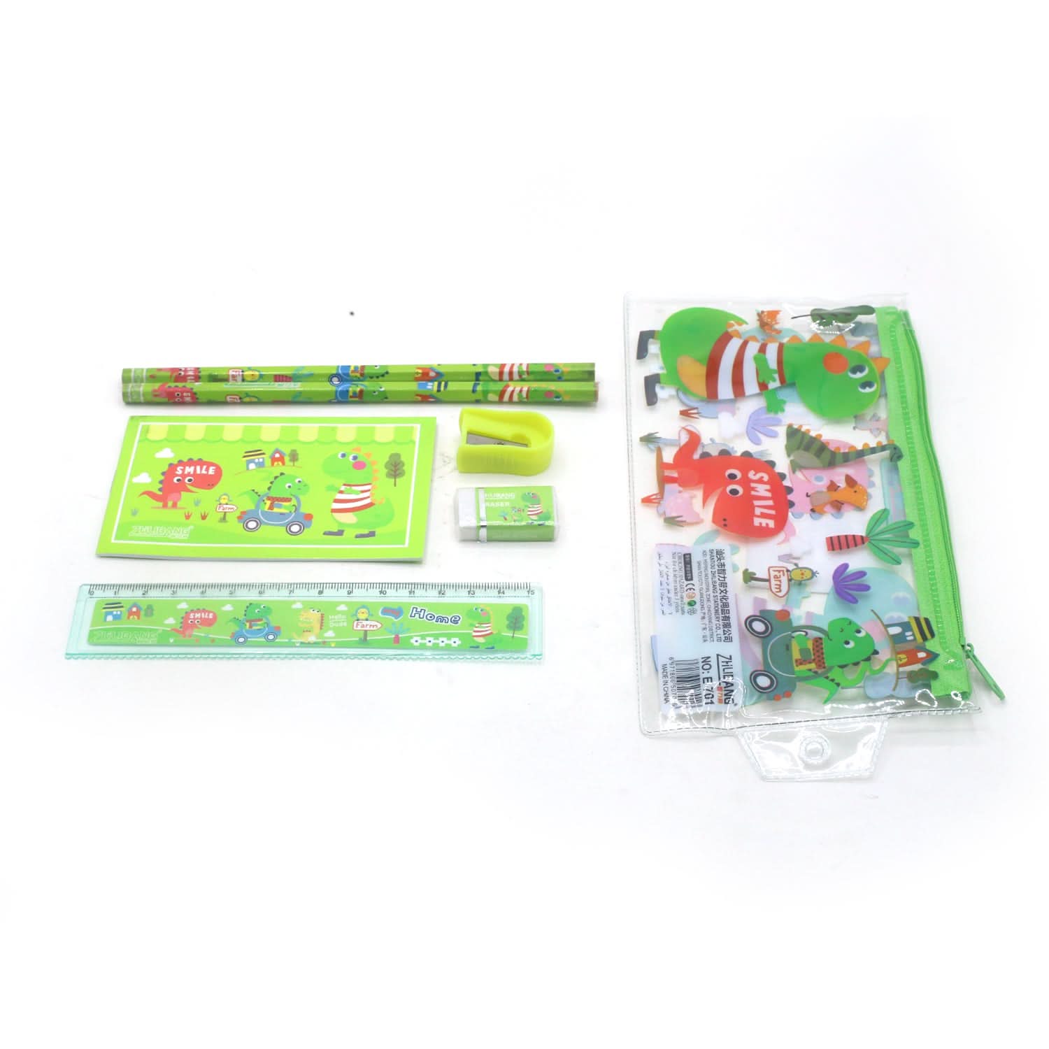 Stationery Set - Green, Pencil Boxes & Stationery Sets, Chase Value, Chase Value