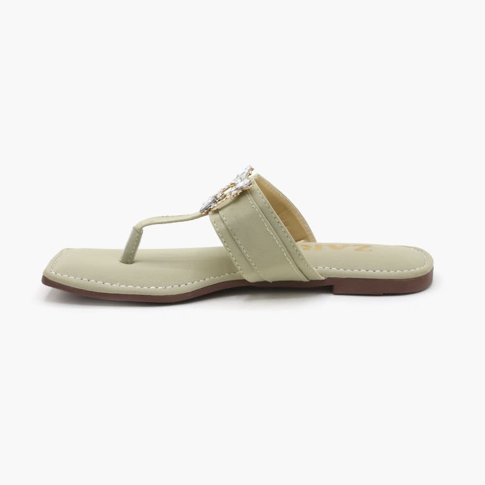 Women's Slipper - Green, Women Slippers, Chase Value, Chase Value