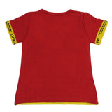 Girls Half Sleeves T-Shirts - Red, Girls T-Shirts, Chase Value, Chase Value