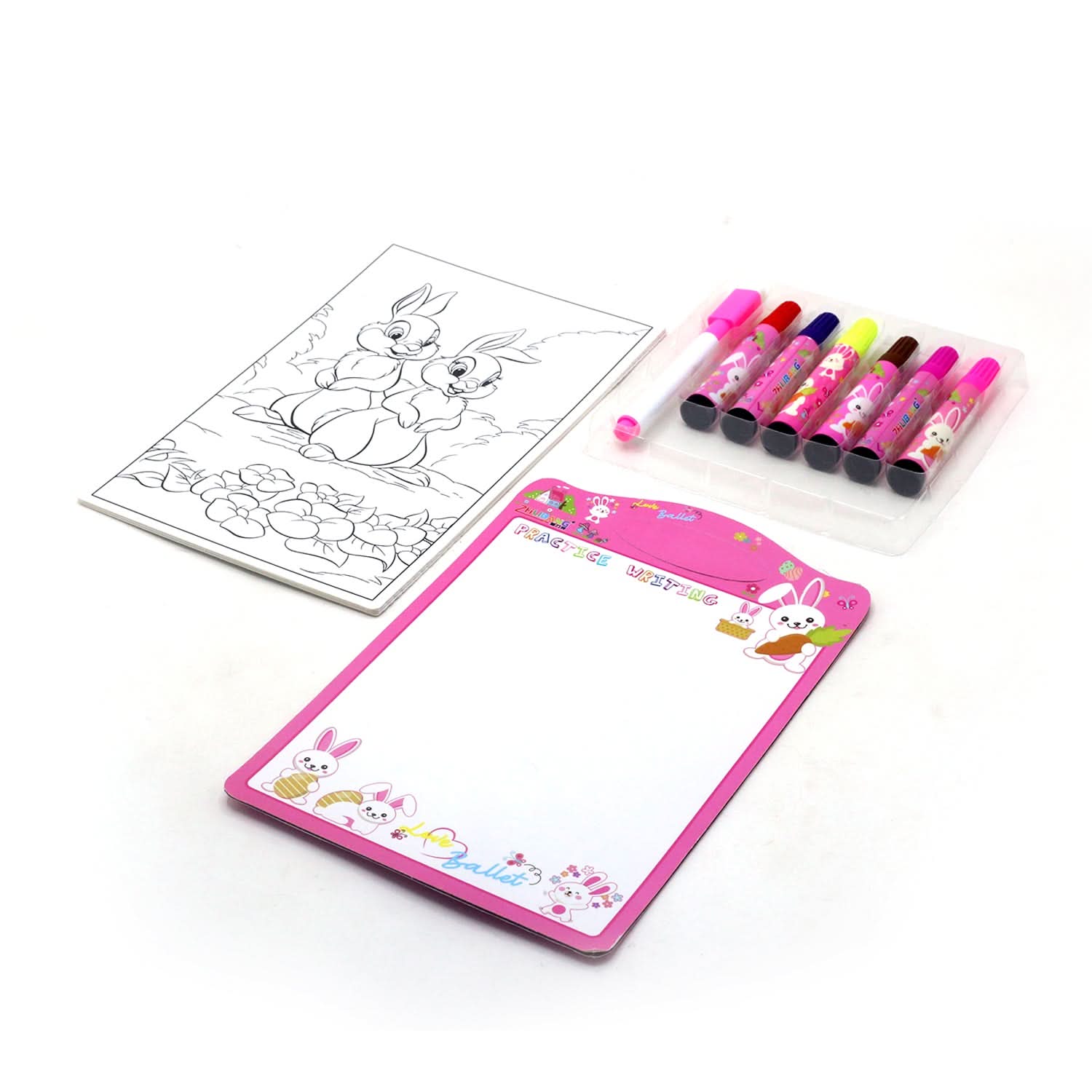 Stationery Set - Pink, Pencil Boxes & Stationery Sets, Chase Value, Chase Value