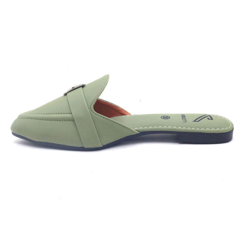 Women's Backless Pump - Light Green, Women Backless Pumps, Chase Value, Chase Value