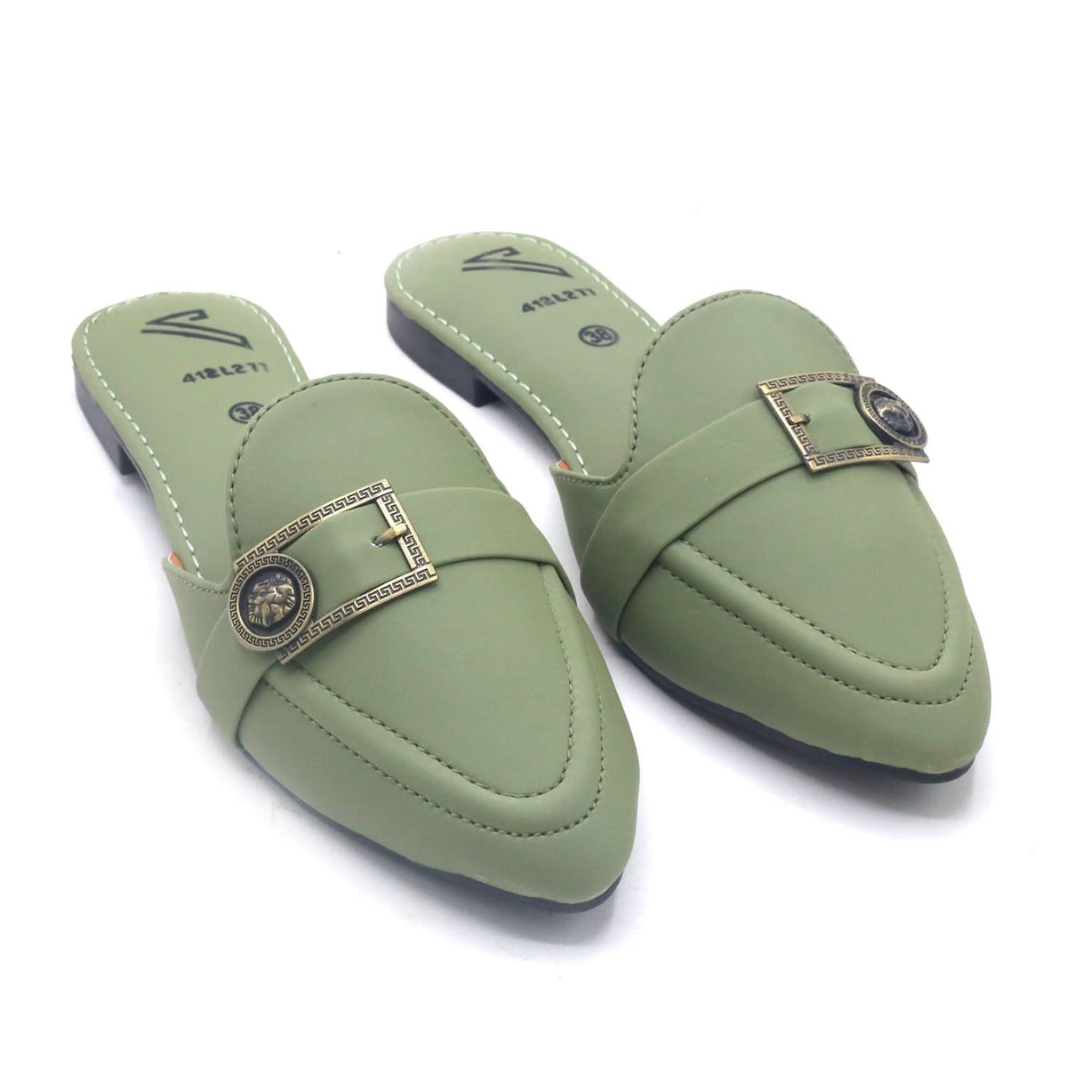 Women's Backless Pump - Light Green, Women Backless Pumps, Chase Value, Chase Value