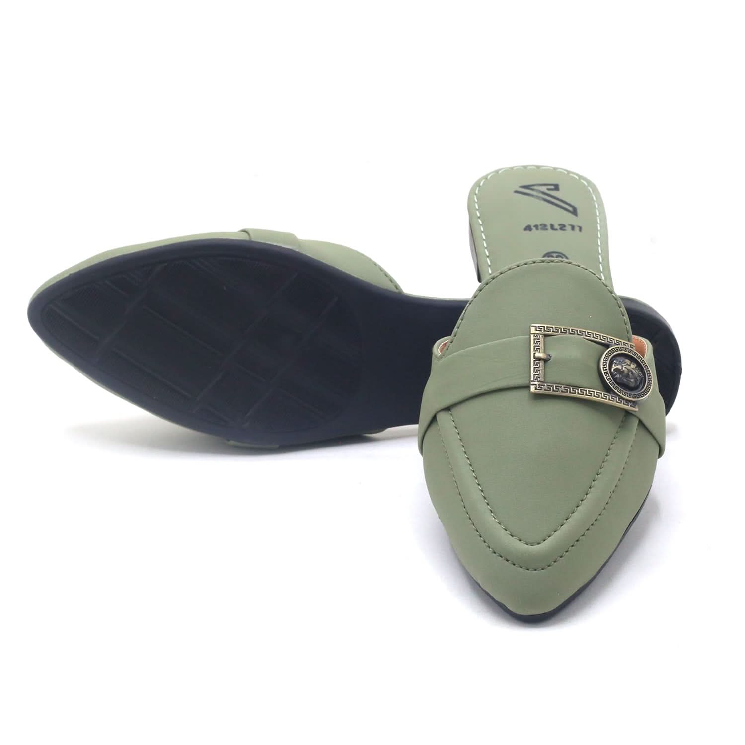 Women's Backless Pump - Light Green, Women Backless Pumps, Chase Value, Chase Value