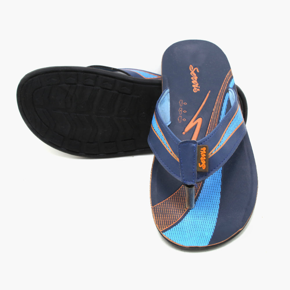 Men's Flip Flop Slipper - Blue, Men's Slippers, Chase Value, Chase Value