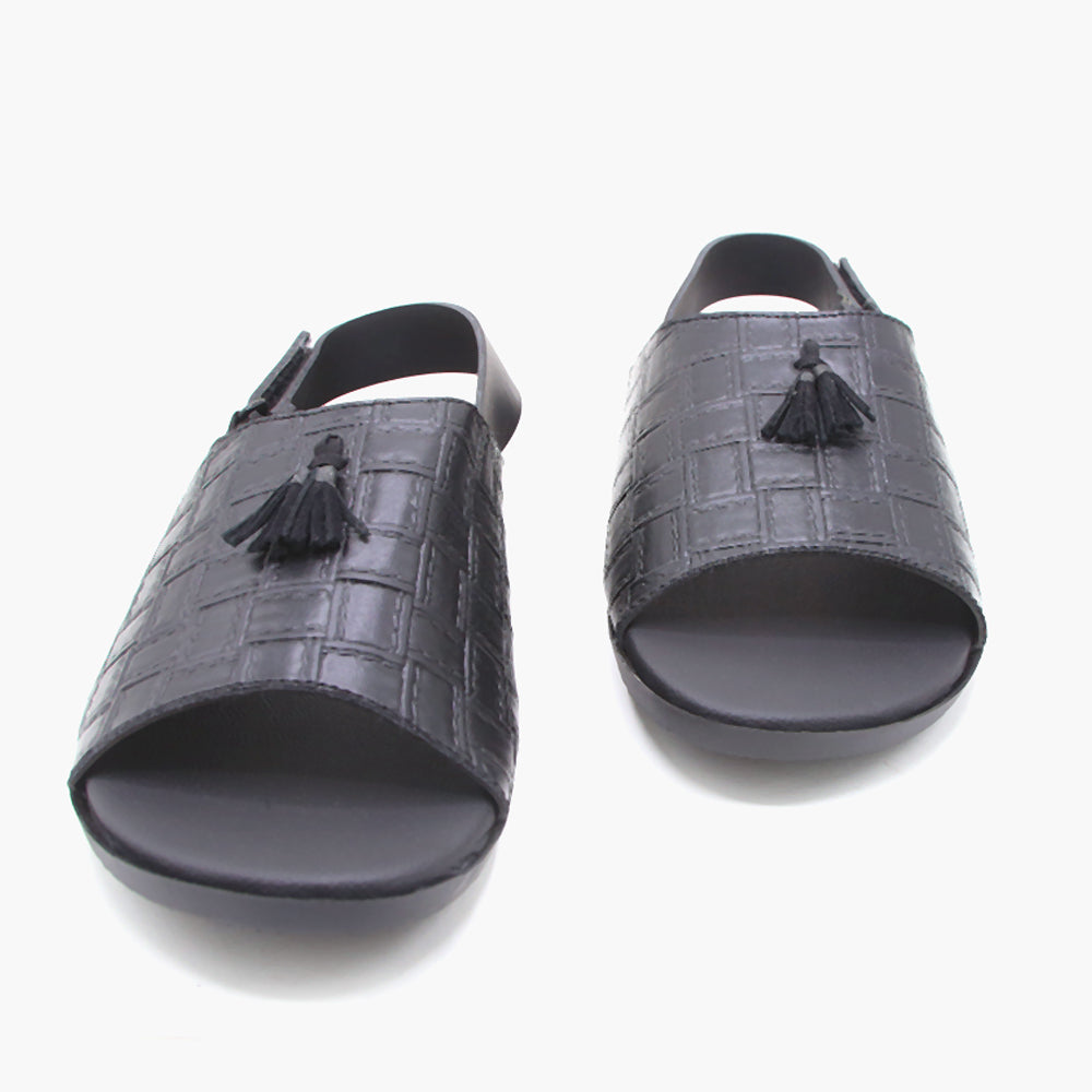 Men's Slipper - Black, Men's Slippers, Chase Value, Chase Value