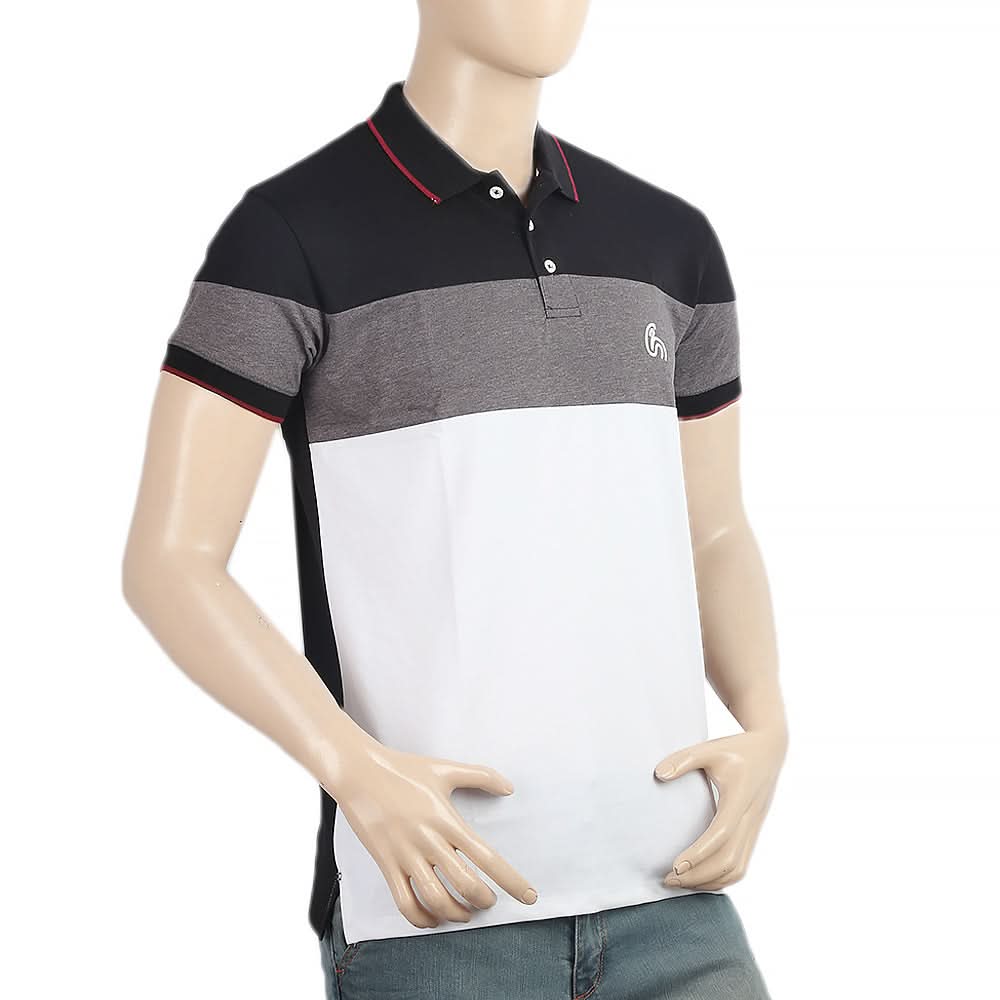 Men's Half Sleeves Polo T-Shirt - Black, Men, T-Shirts And Polos, Chase Value, Chase Value