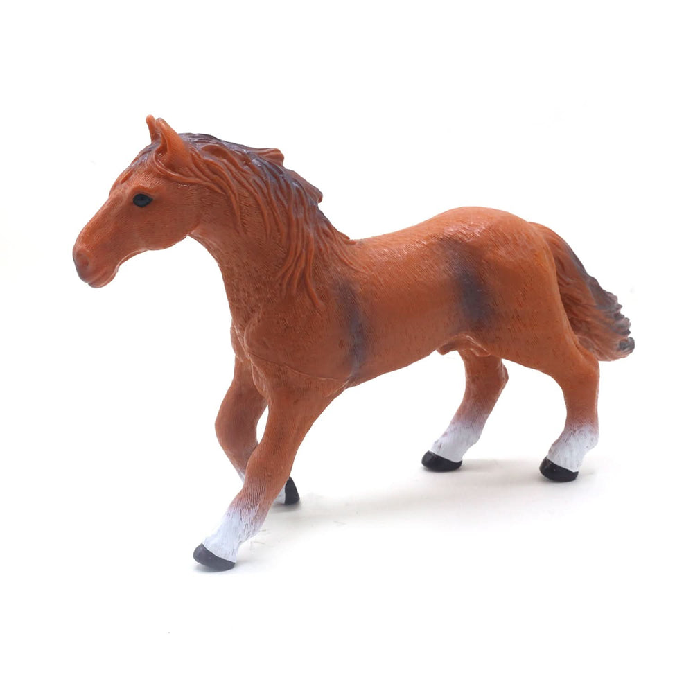 Horse With Sound Hand Card - Brown, Animal Toys, Chase Value, Chase Value