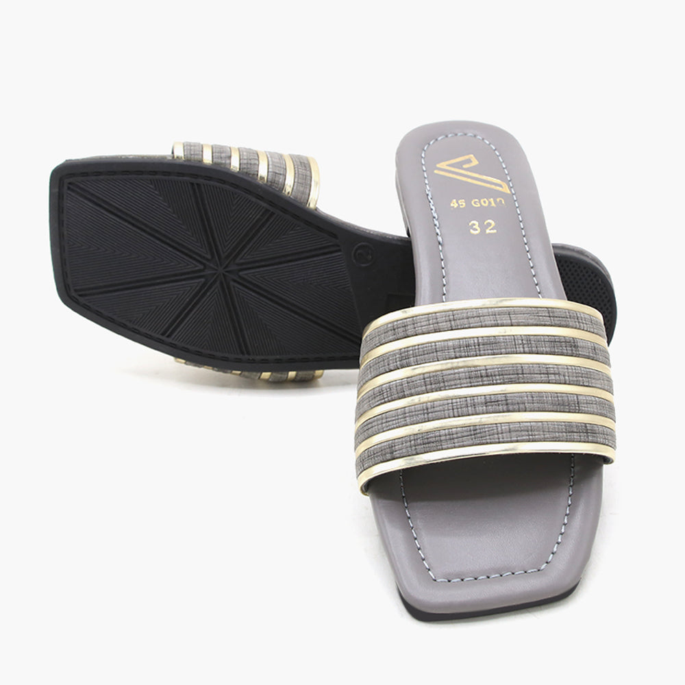 Girls Slipper - Grey, Girls Slippers, Chase Value, Chase Value