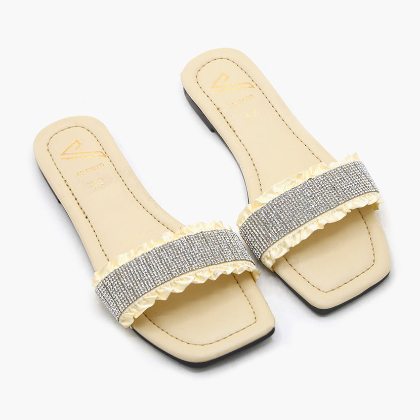 Girls Slipper - Fawn