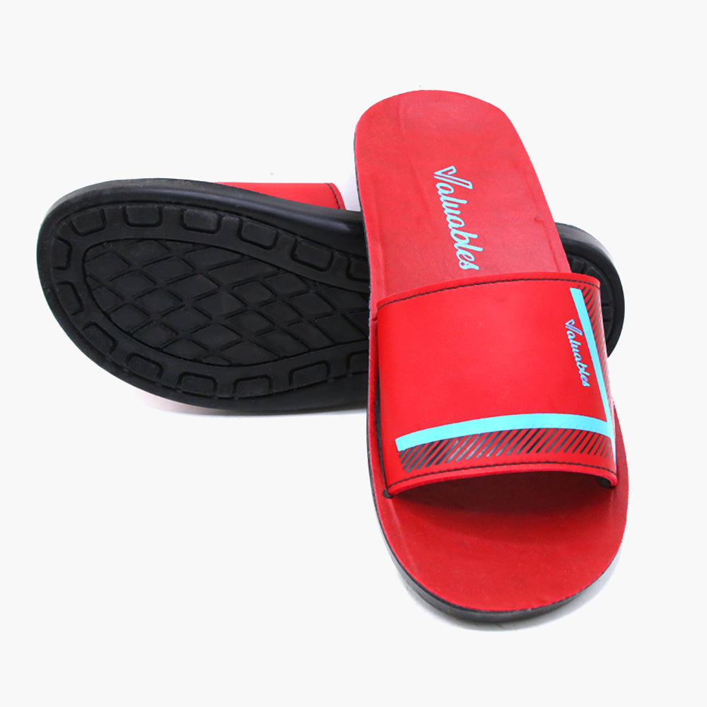 Men's Sliders - Red, Men's Slippers, Chase Value, Chase Value