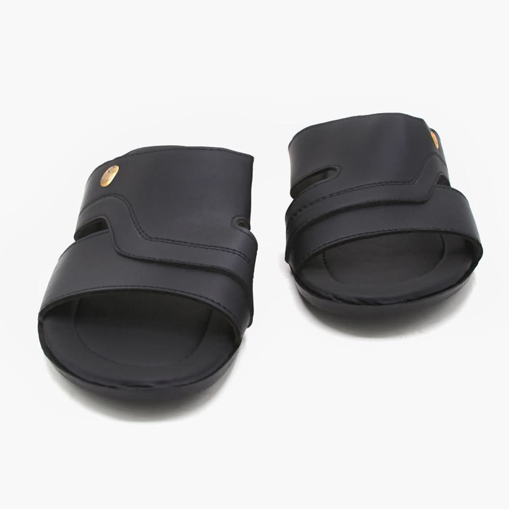 Men's Slipper - Black, Men's Slippers, Chase Value, Chase Value
