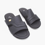 Men's Slipper - Black, Men's Slippers, Chase Value, Chase Value