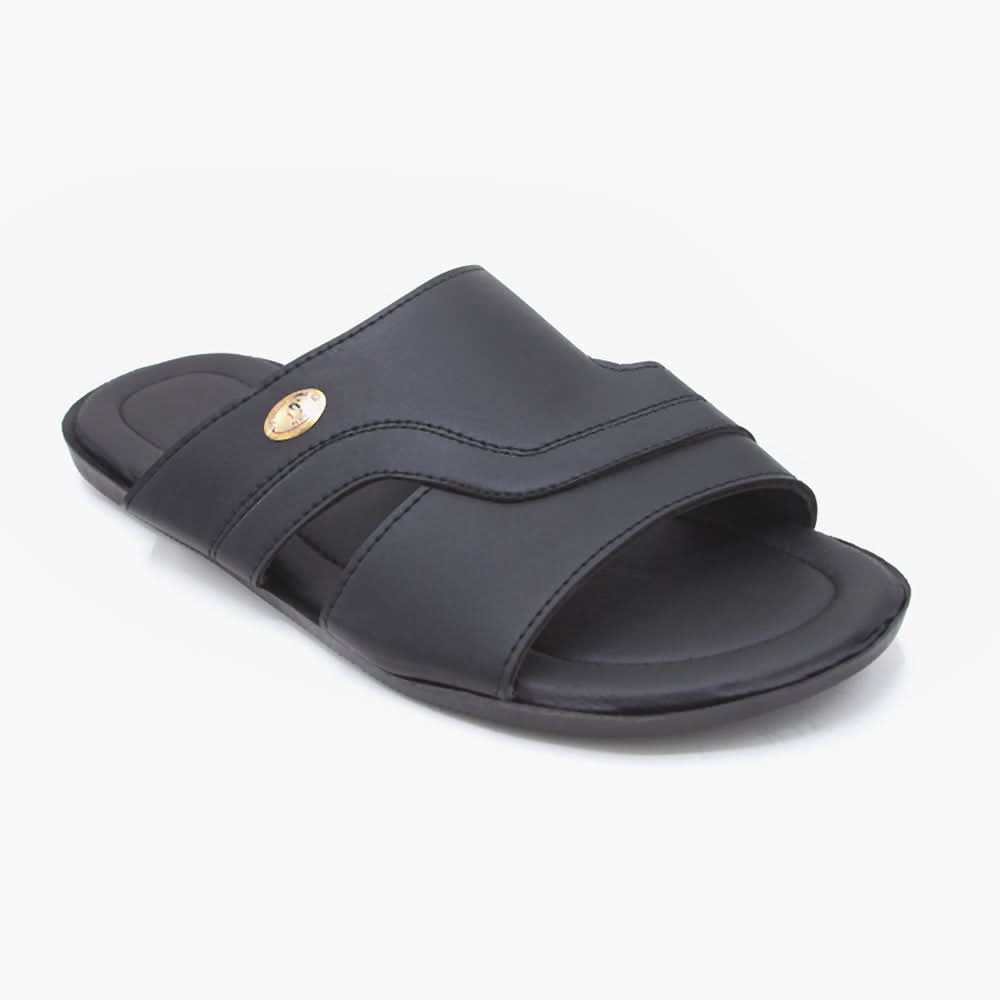 Men's Slipper - Black, Men's Slippers, Chase Value, Chase Value
