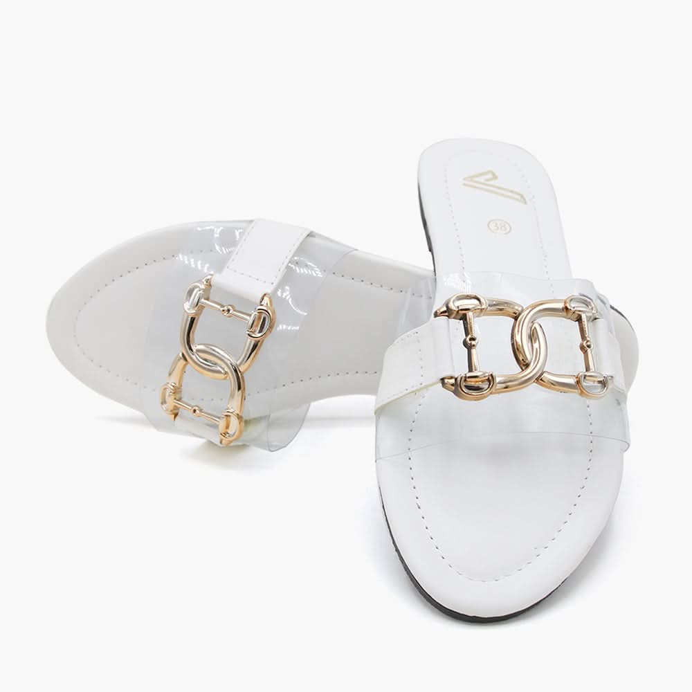 Women's Slipper - White, Women Slippers, Chase Value, Chase Value
