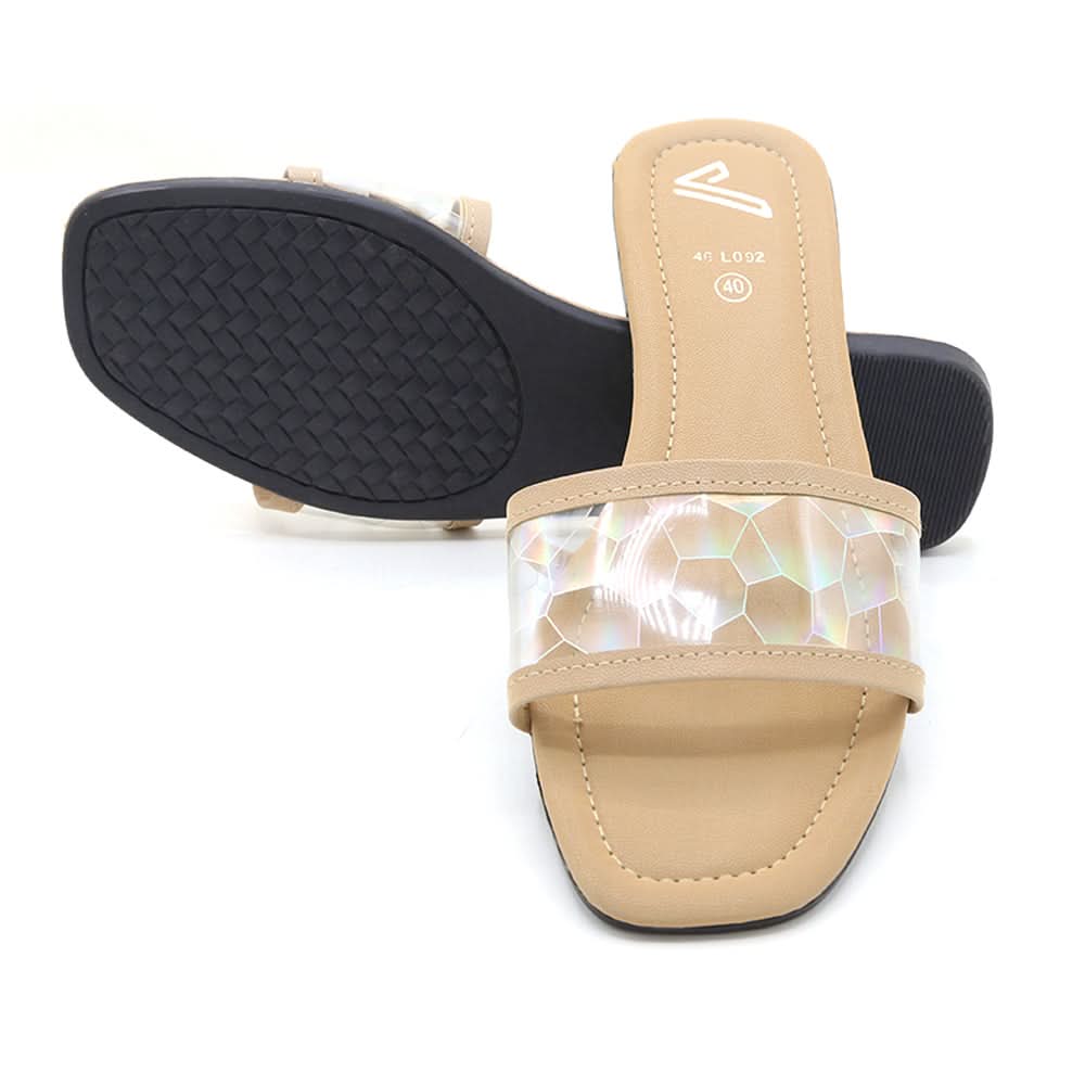 Women's Slipper - Beige, Women Slippers, Chase Value, Chase Value