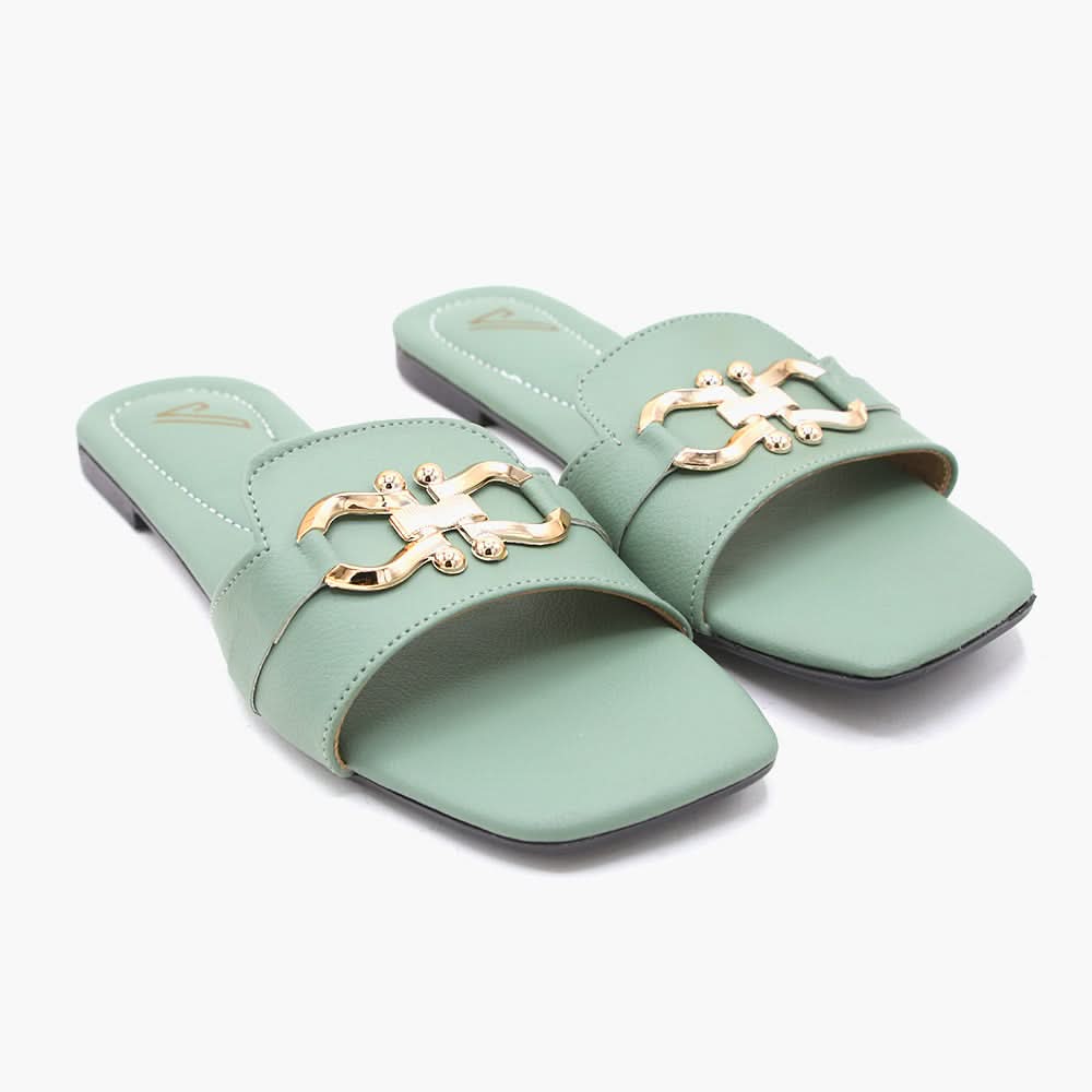 Women's Slipper - Green, Women Slippers, Chase Value, Chase Value