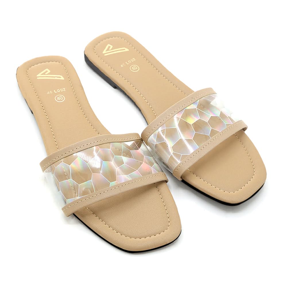Women's Slipper - Beige, Women Slippers, Chase Value, Chase Value