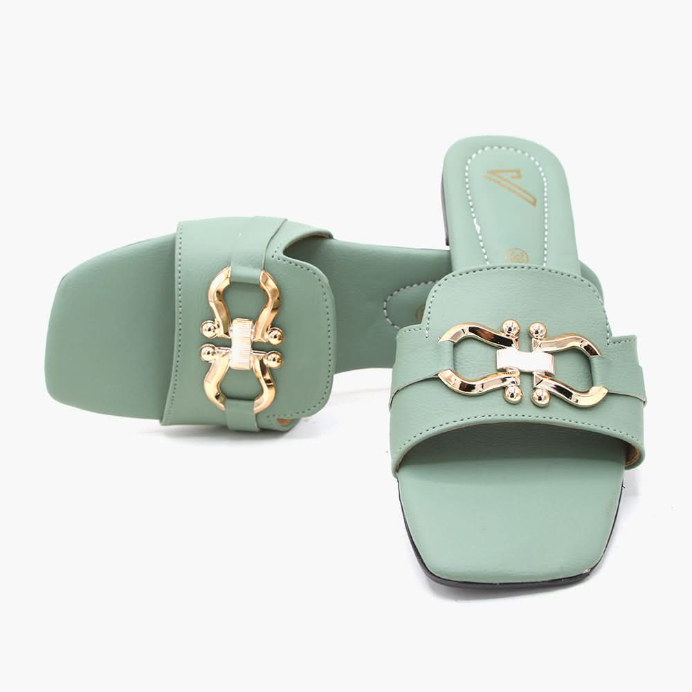 Women's Slipper - Green, Women Slippers, Chase Value, Chase Value
