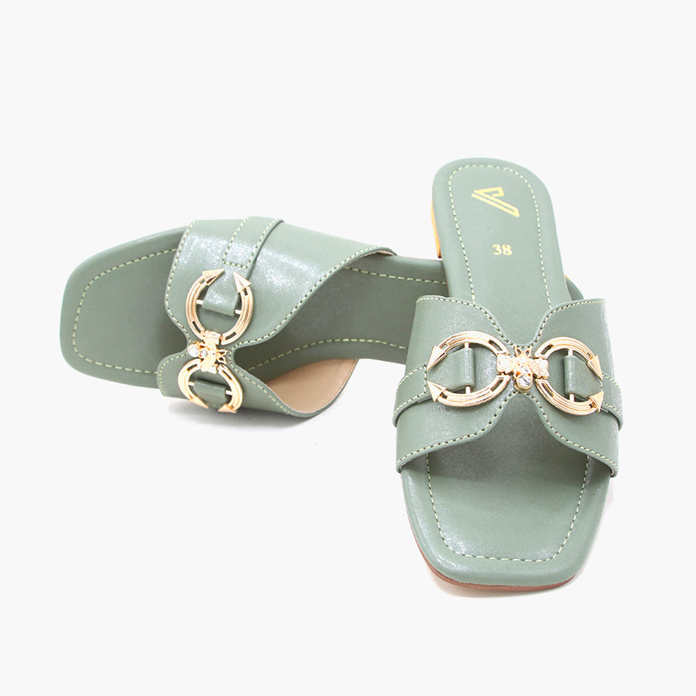 Women's Slipper - Green, Women Slippers, Chase Value, Chase Value