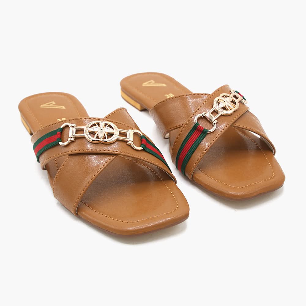 Women's Slipper - Mustard, Women Slippers, Chase Value, Chase Value