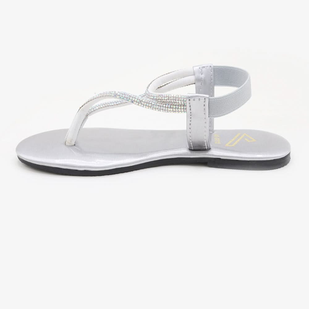 Girls Sandal - Silver, Girls Sandals, Chase Value, Chase Value