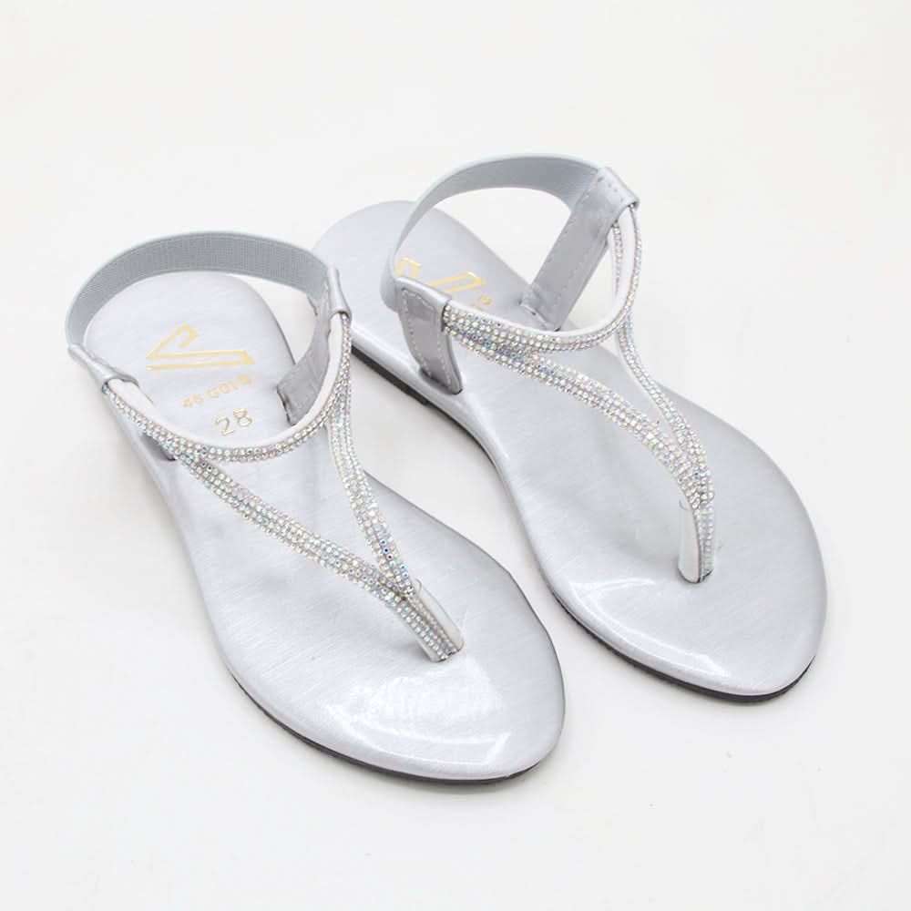 Girls Sandal - Silver, Girls Sandals, Chase Value, Chase Value