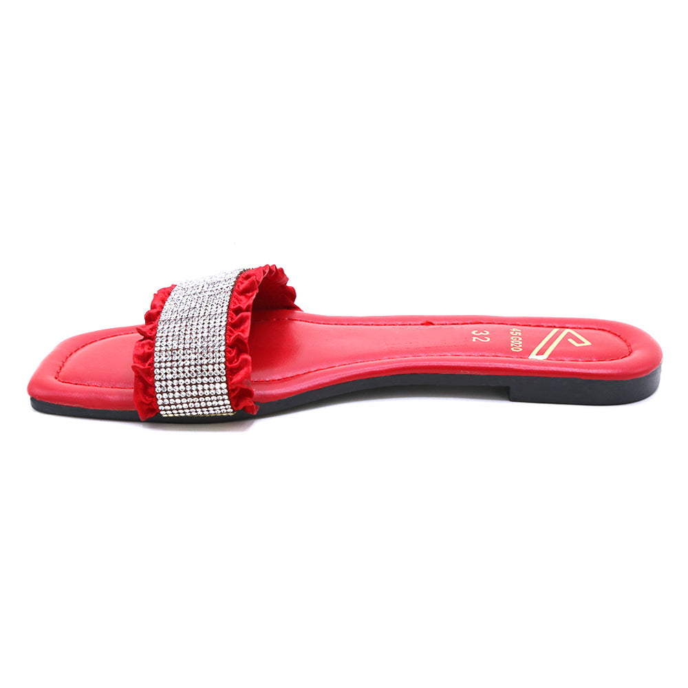 Girls Slipper - Red, Girls Slippers, Chase Value, Chase Value
