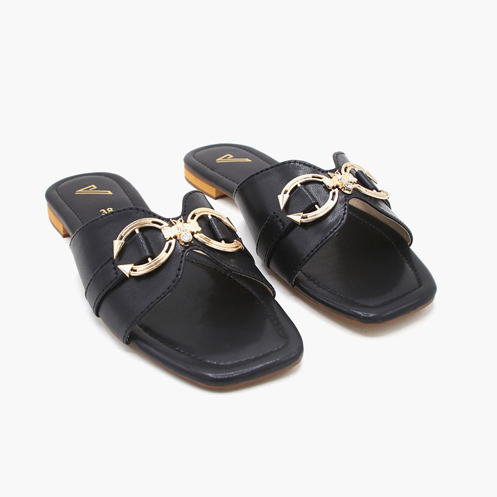 Women's Slipper - Black, Women Slippers, Chase Value, Chase Value