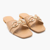 Women's Slipper - Beige, Women Slippers, Chase Value, Chase Value