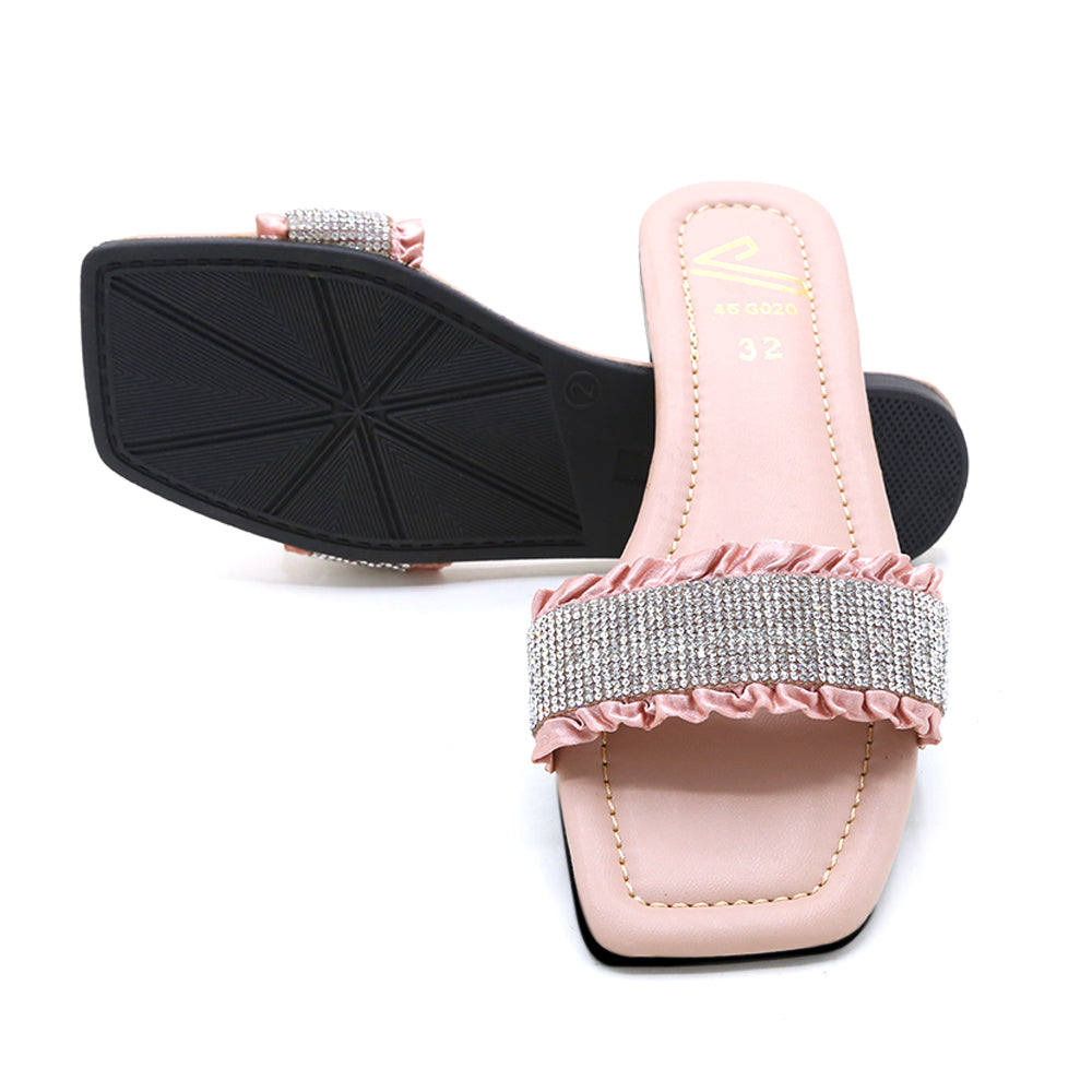 Girls Slipper - Peach, Girls Slippers, Chase Value, Chase Value