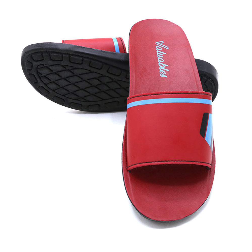 Men's Sliders - Red, Men's Slippers, Chase Value, Chase Value