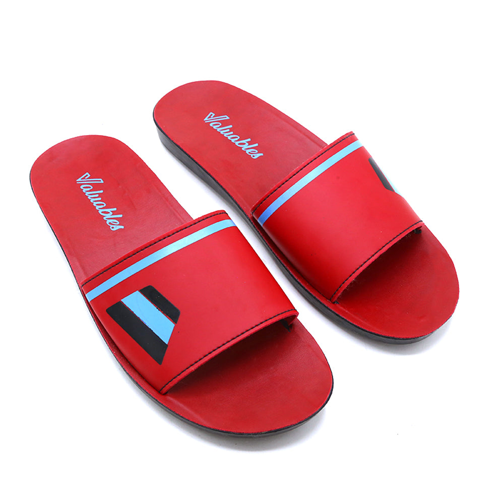 Men's Sliders - Red, Men's Slippers, Chase Value, Chase Value
