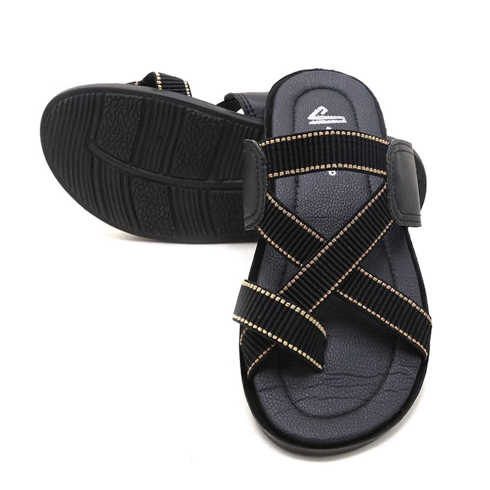 Men's Slipper - Black, Men's Slippers, Chase Value, Chase Value