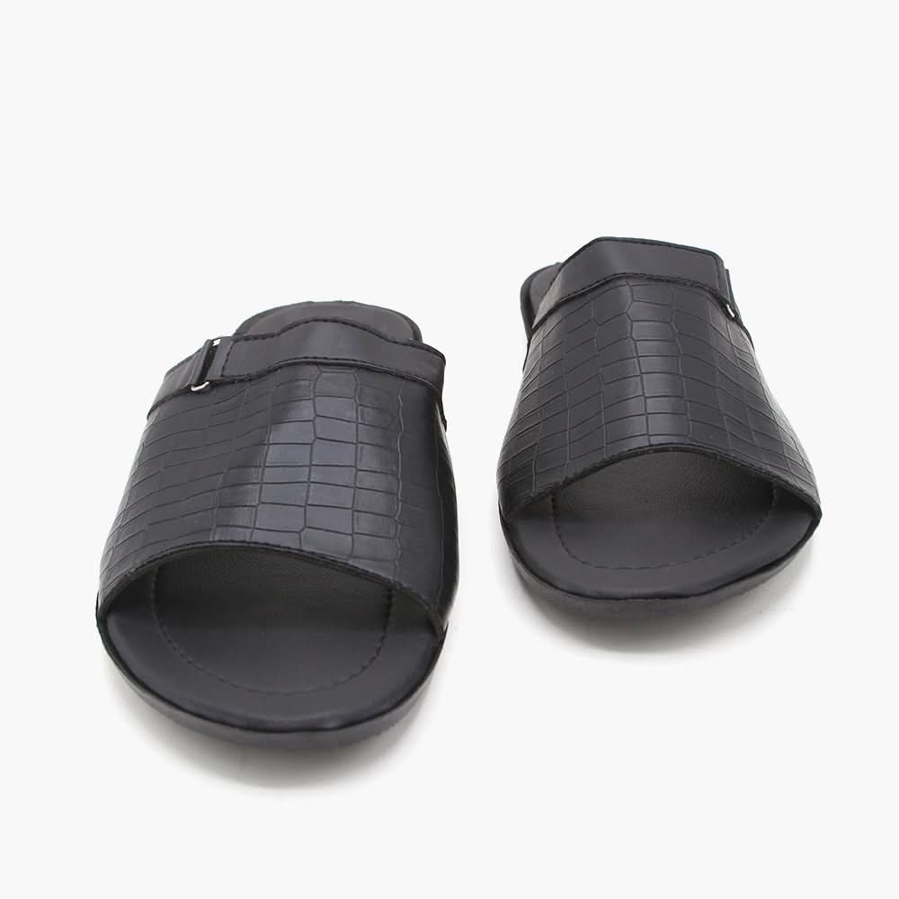 Men's Slipper - Black, Men's Slippers, Chase Value, Chase Value