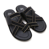 Men's Slipper - Black, Men's Slippers, Chase Value, Chase Value