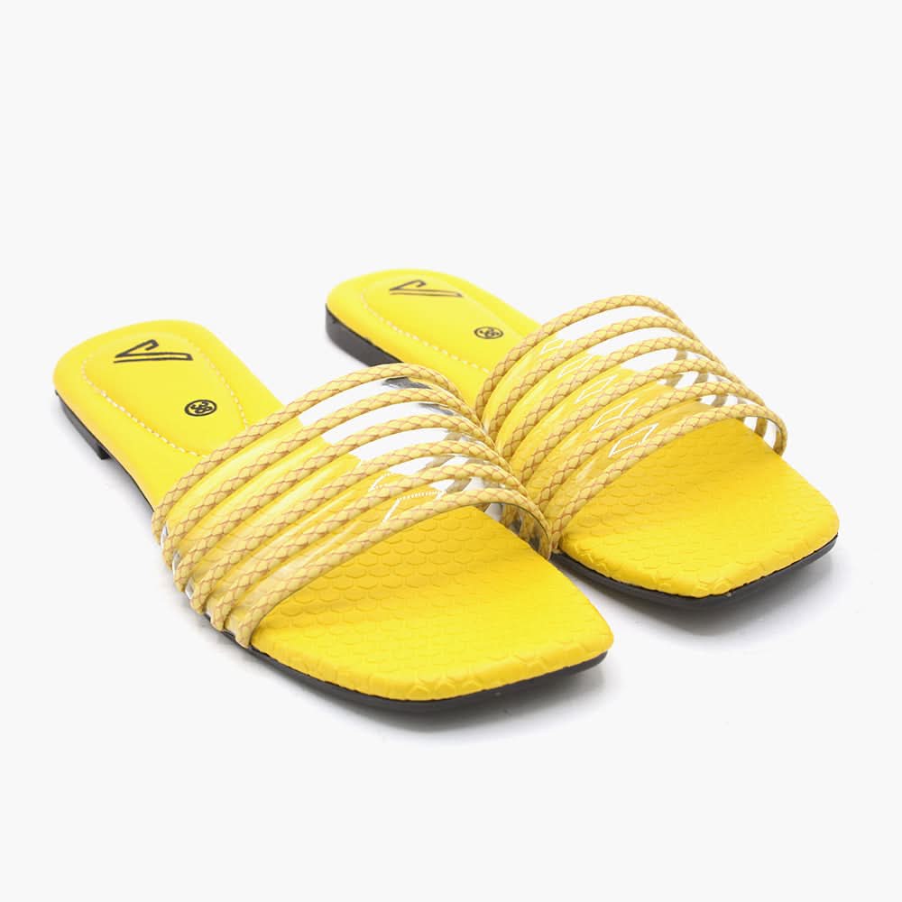 Women's Slipper - Yellow, Women Slippers, Chase Value, Chase Value