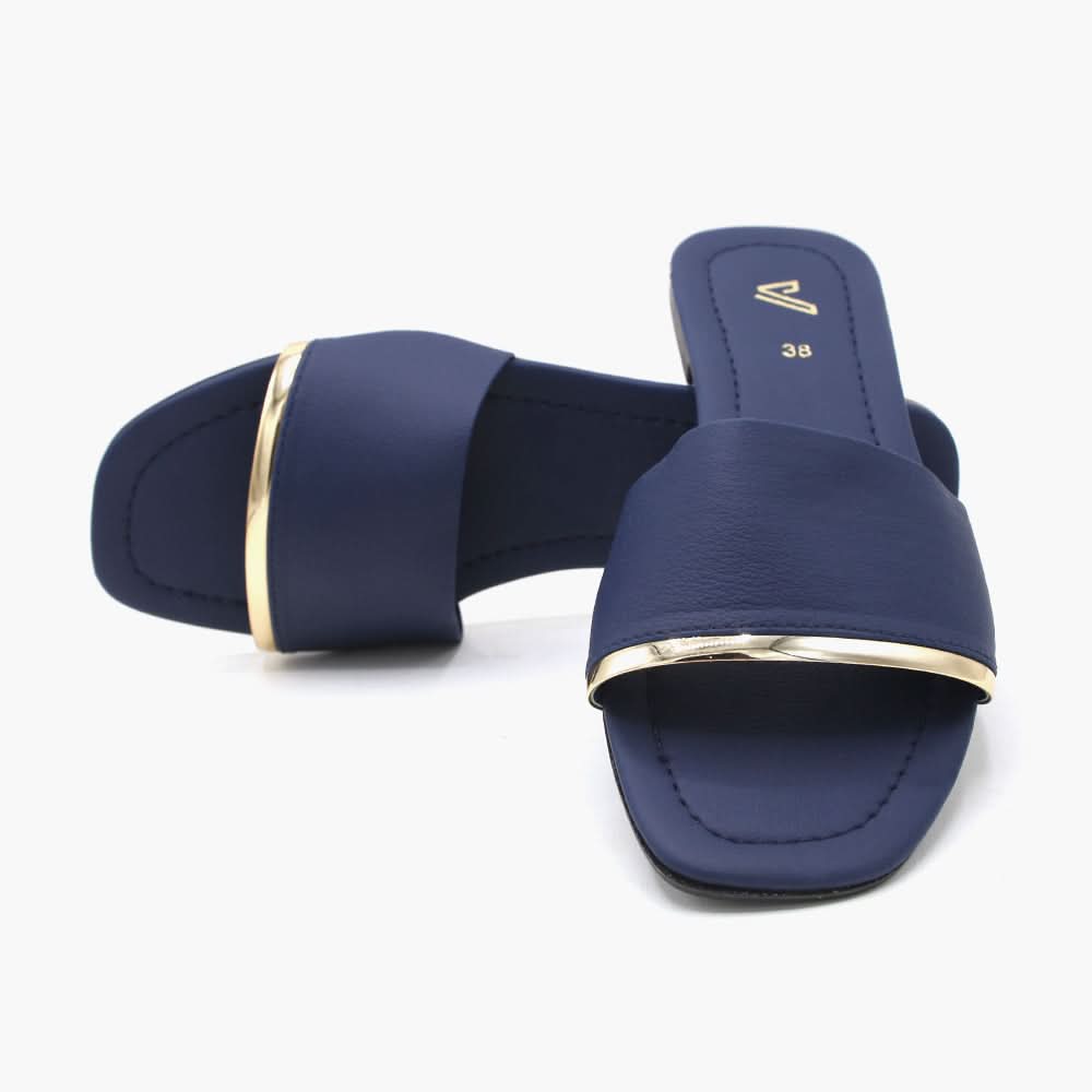 Women's Slipper - Navy Blue, Women Slippers, Chase Value, Chase Value