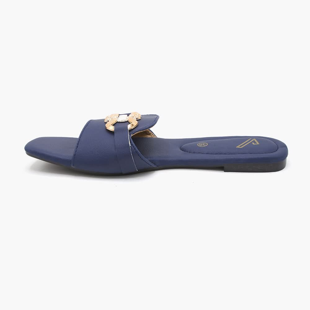 Women's Slipper - Navy Blue, Women Slippers, Chase Value, Chase Value