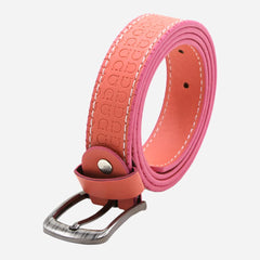 Women's Embossed Belt - Pink