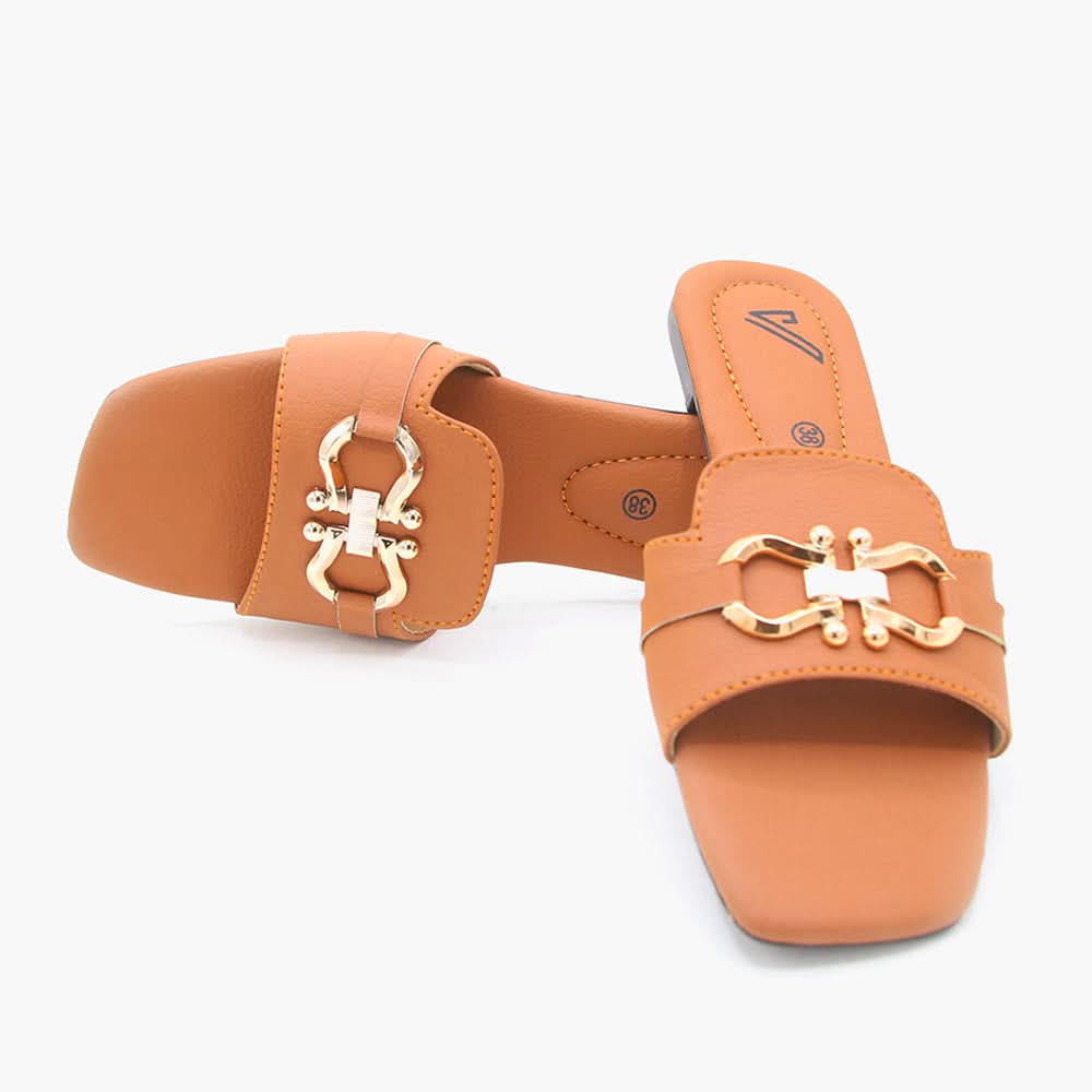 Women's Slipper - Mustard, Women Slippers, Chase Value, Chase Value