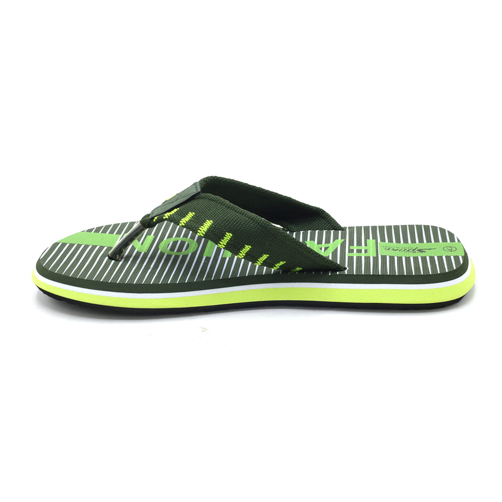 Men's Flip Flop - Green, Men's Slippers, Chase Value, Chase Value