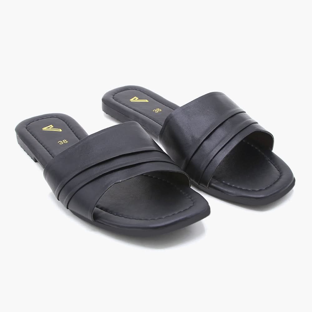 Women's Slipper - Black, Women Slippers, Chase Value, Chase Value