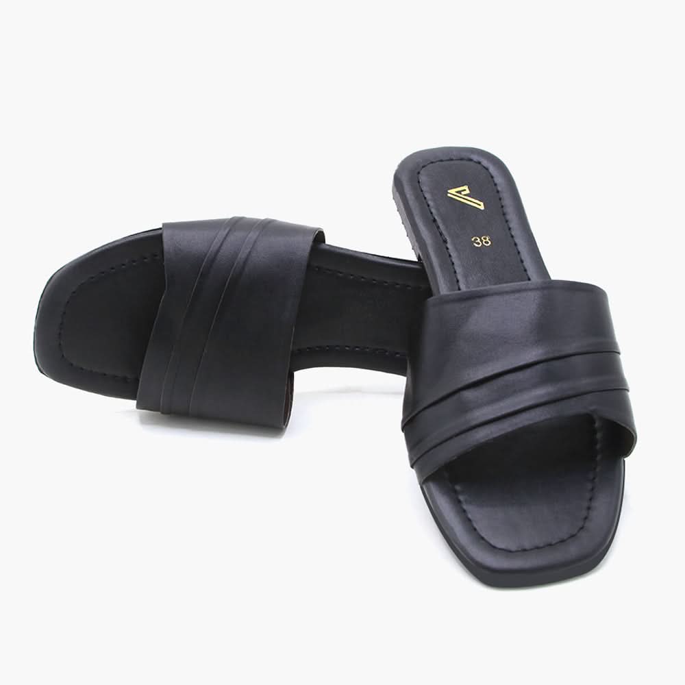 Women's Slipper - Black, Women Slippers, Chase Value, Chase Value