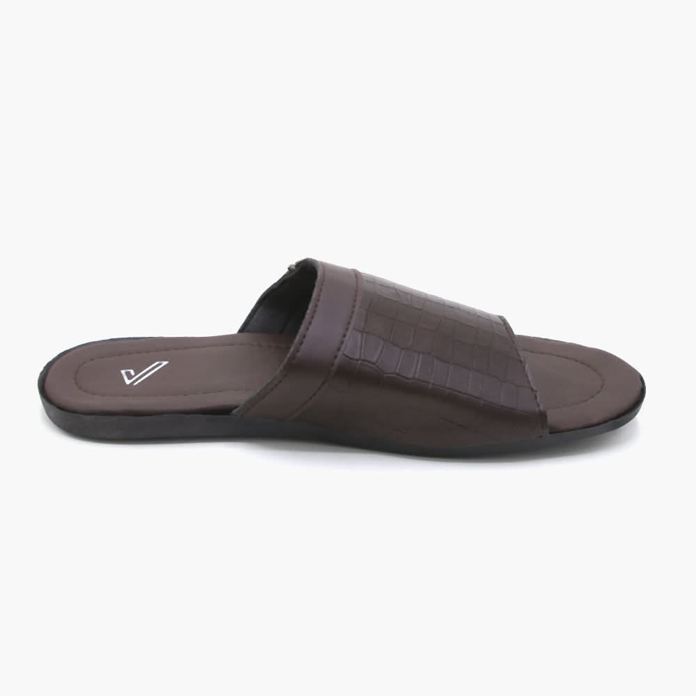 Men's Slipper - Brown, Men's Slippers, Chase Value, Chase Value